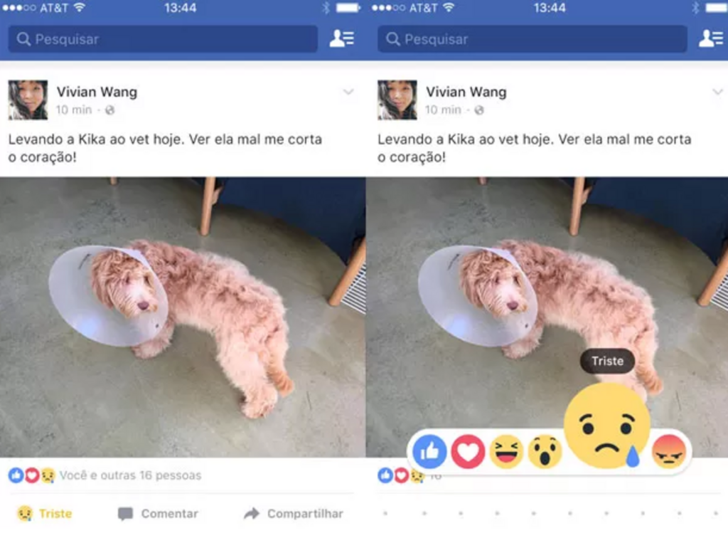 Facebook libera cinco novos botões alternativos ao 'curtir'