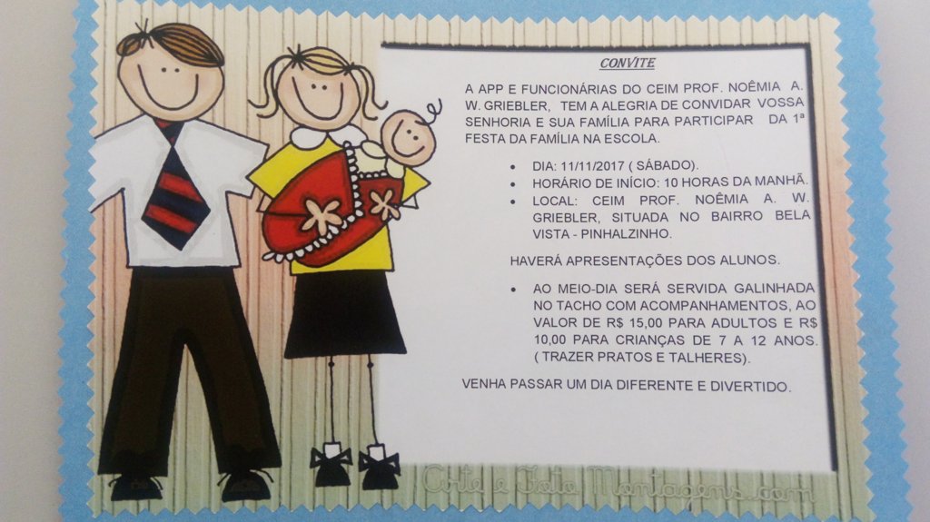 CEIM Professora Noemia Anastácia Werlang Griebler realiza 1ª Festa da Família na Escola