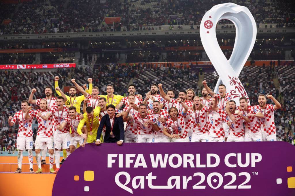 (Foto: Divulgação) - Croatas repetem a posição do Mundial de 1998
