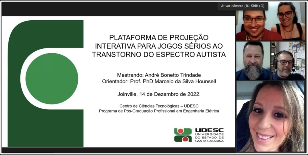 Estudante de Mestrado da Udesc Joinville desenvolve equipamento e jogo para auxiliar crianças autistas