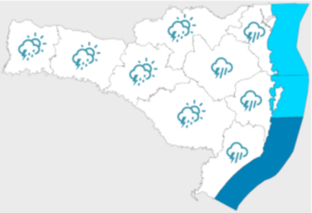 Previsão do tempo: Defesa Civil alerta para fortes chuvas