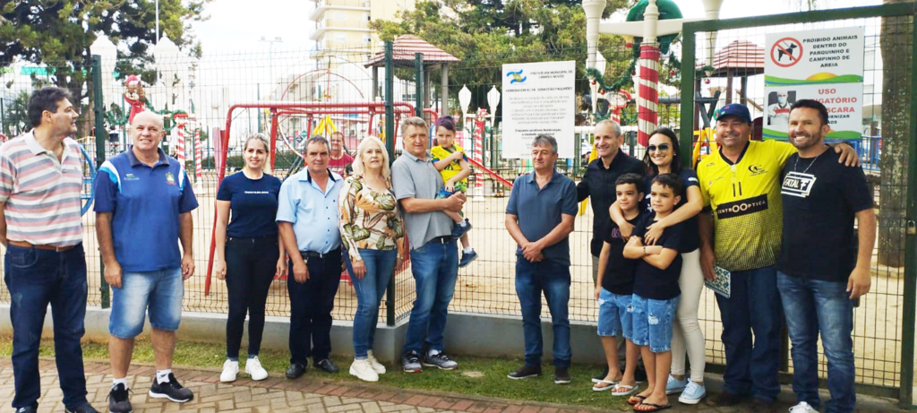 Parquinho da Praça Lauro Müller, Campos Novos, recebe a denominação Sebastião Fagundes