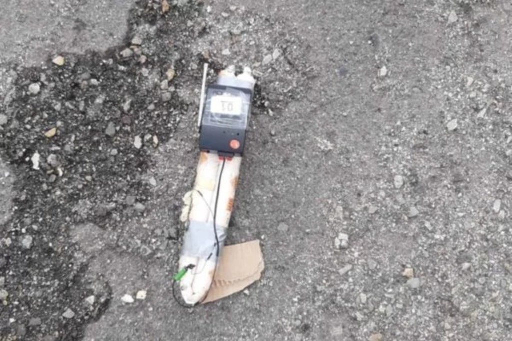 Foto: Reprodução - Redes Sociais - O artefato não foi explodido pela polícia, sendo recolhido e enviado para perícia da Polícia Civil do Distrito Federal