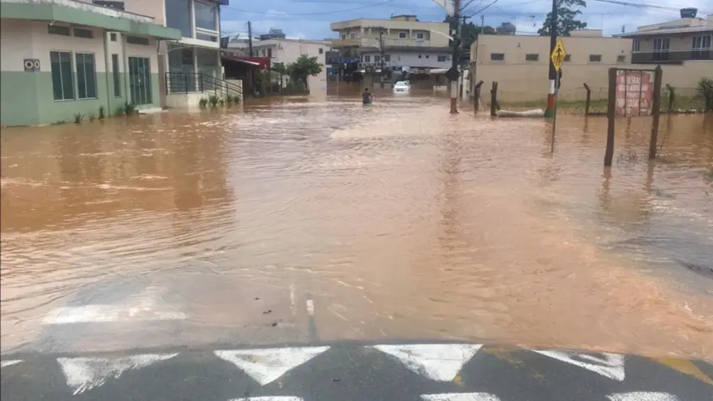  - Alagamento em Camboriú, no Litoral Norte — Foto: Prefeitura de Camboriú/Divulgação