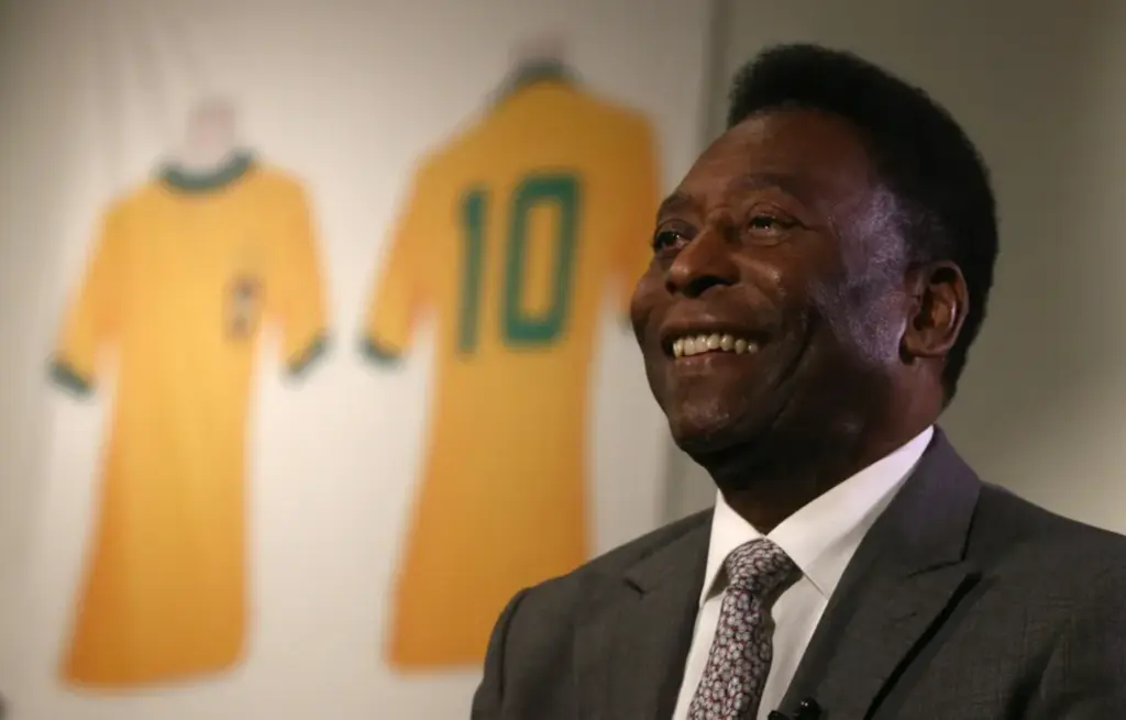  - Pelé durante evento em Londres em 2016 — Foto: Neil Hall / Getty Images