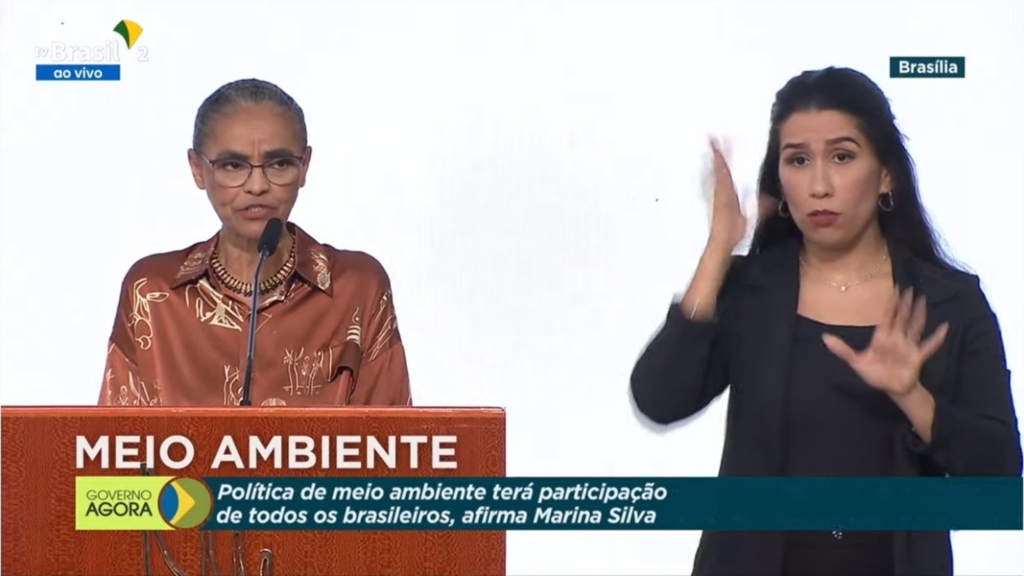 Foto: reprodução/TV Brasil - DP - Marina anunciou medidas que adotará em sua gestão do ministério