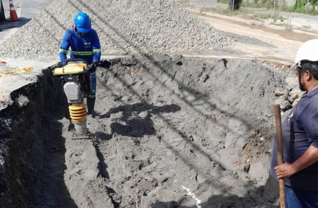 Águas de Joinville conclui manutenção emergencial na rua Tenente Antônio João