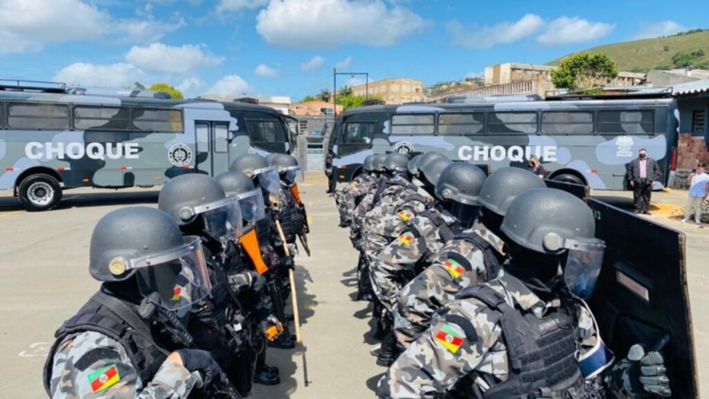Foto: divulgação - DP - Governador determinou a ida de 73 policiais militares do RS