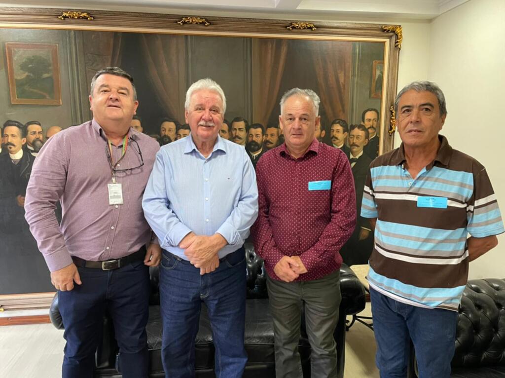 Enio e Nunes em visita ao presidente da Alesc 