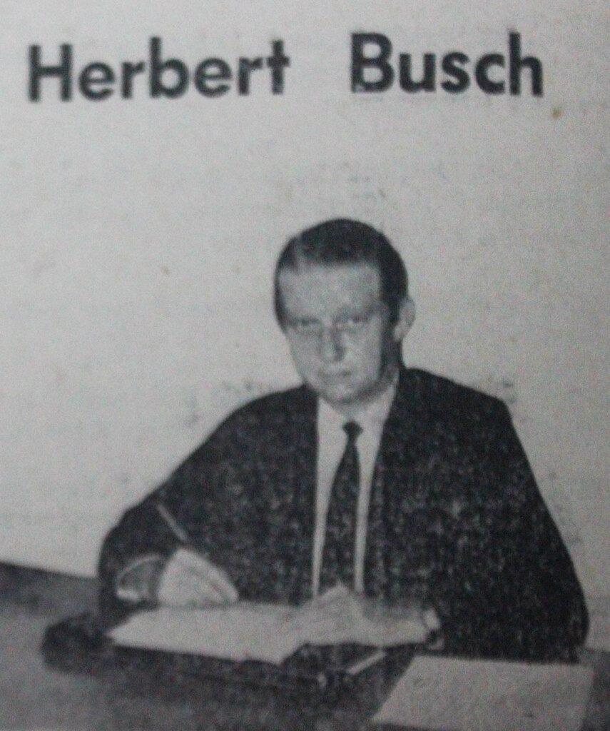 reprodução jornal A Notícia - Herbert Busch pioneiro na venda de material esportivo em Joinville