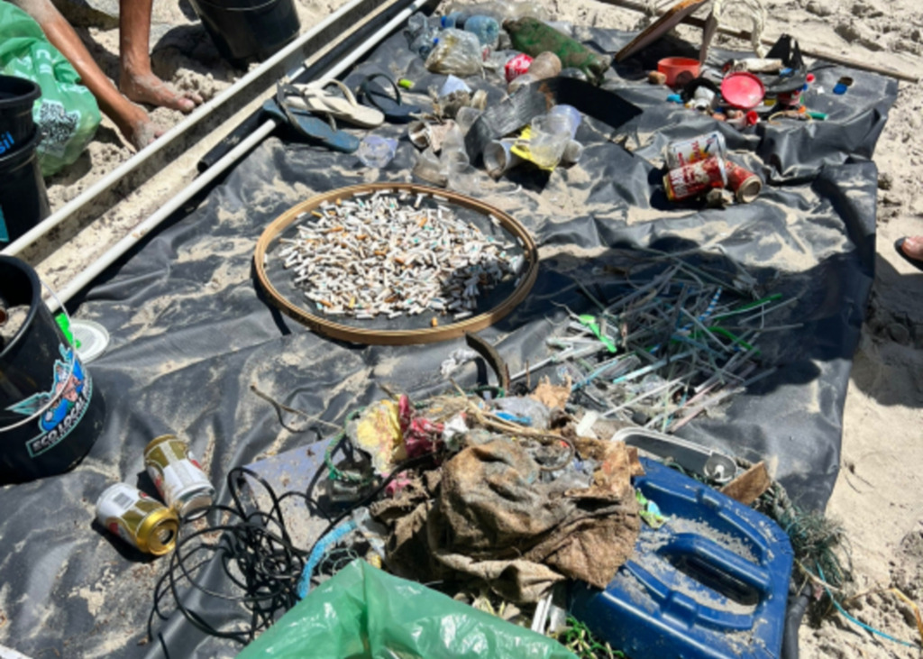 Bandeira Azul: Mutirão Ambiental de limpeza nas praias é realizado em São Francisco do Sul