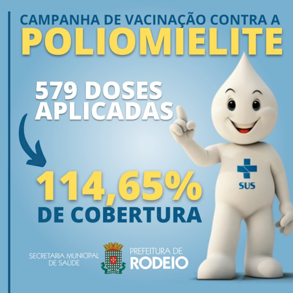 RODEIO FAZ BONITO NA VACINAÇÃO CONTRA A POLIOMIELITE