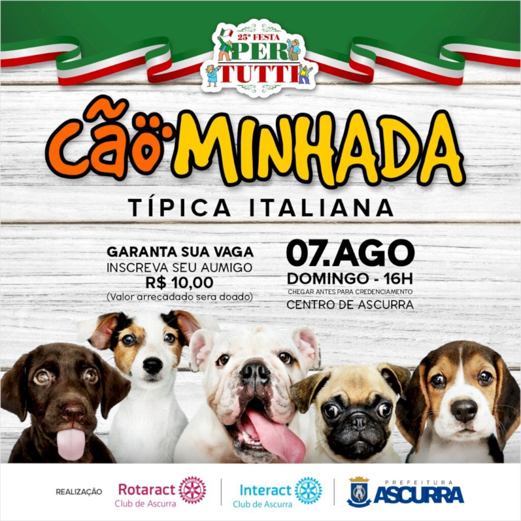 Vem aí a 2ª edição da Cãminhada Típica de Ascurra!