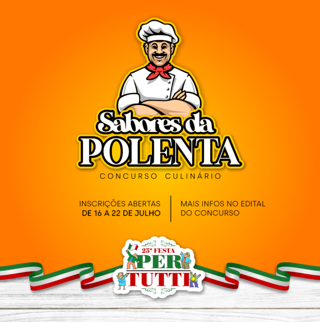 Abertas as inscrições do Concurso Culinário Sabores da Polenta 2022.