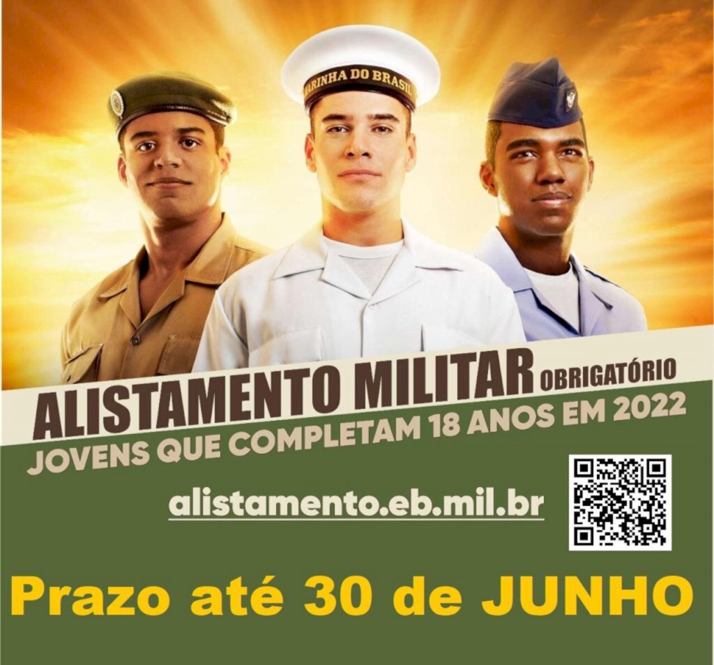 ALISTAMENTO DOS NASCIDOS EM 2004 SE ENCERRA ESTE MÊS