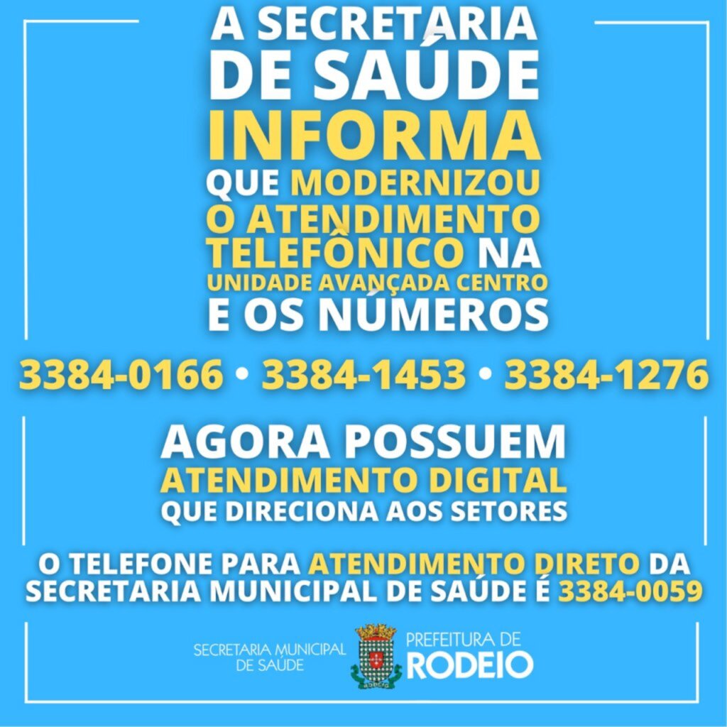 MODERNIZAÇÃO DOS TELEFONES DA UNIDADE DE SAÚDE AVANÇADA DO CENTRO