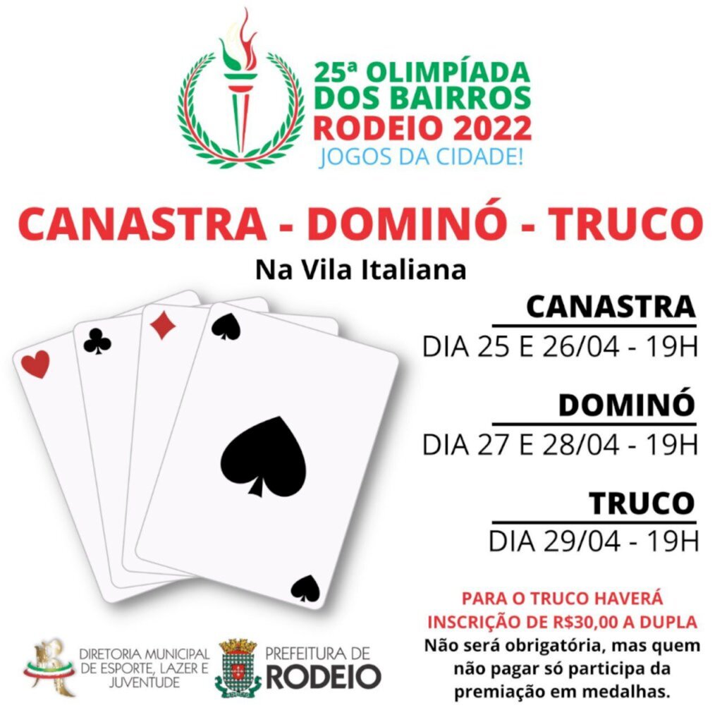 CANASTRA / DOMINÓ / TRUCO