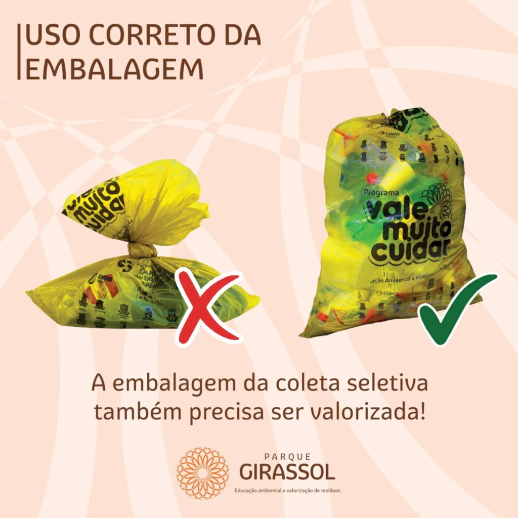 Como você utiliza a embalagem amarela