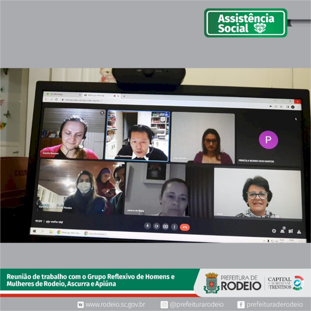 REUNIÃO COM O GRUPO REFLEXIVO DE HOMENS E MULHERES DE RODEIO, ASCURRA E APIÚNA