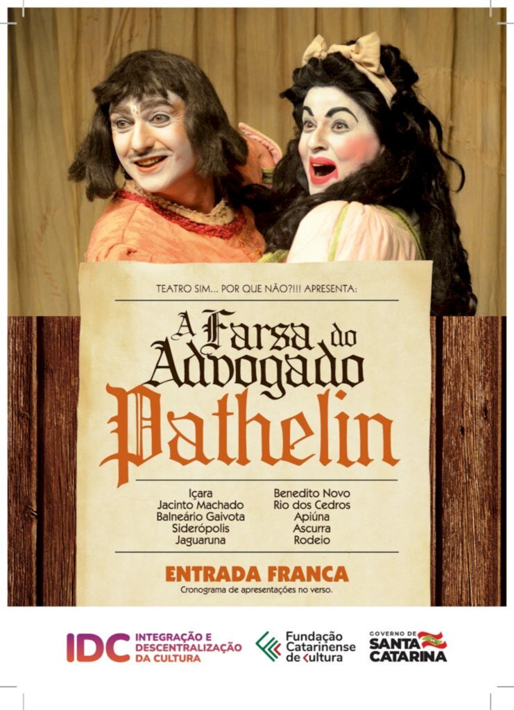 'A FARSA DO ADVOGADO PATHELIN' EM RODEIO