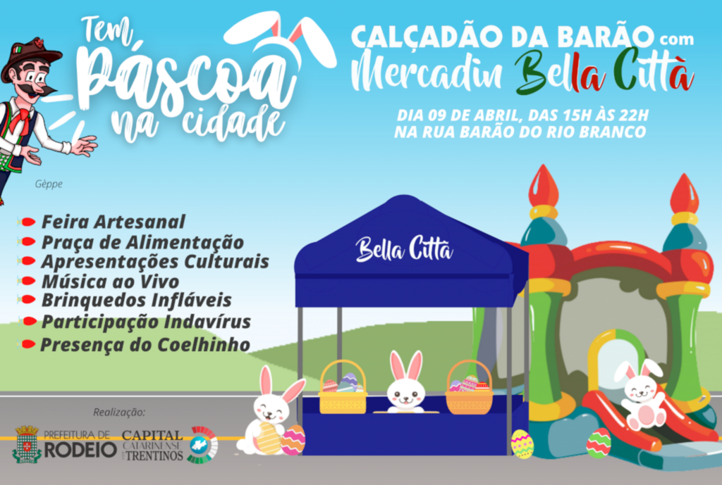NESTE SÁBADO TEM PÁSCOA NA CIDADE