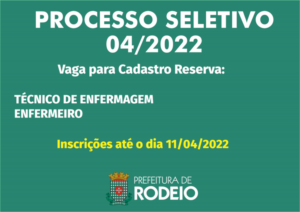 PROCESSO SELETIVO 04/2022