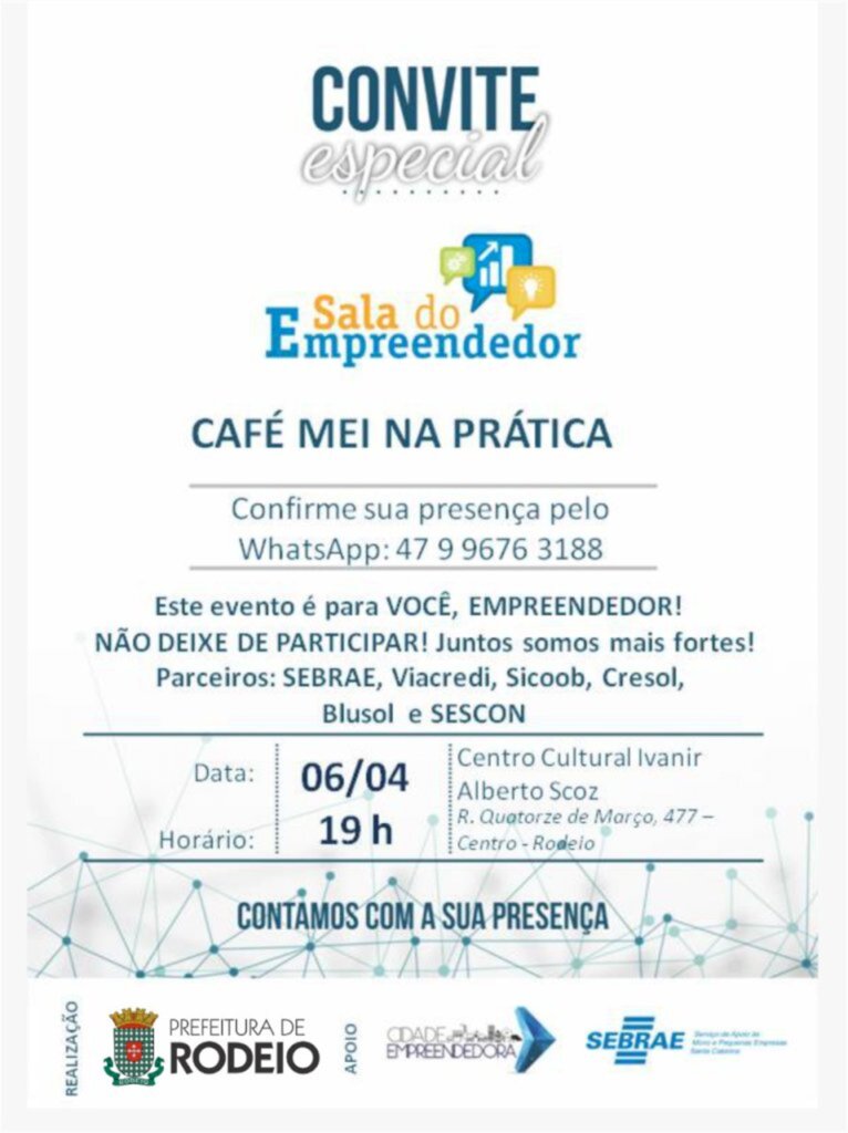 SALA DO EMPREENDEDOR DE RODEIO PROMOVE 'CAFÉ MEI NA PRÁTICA'