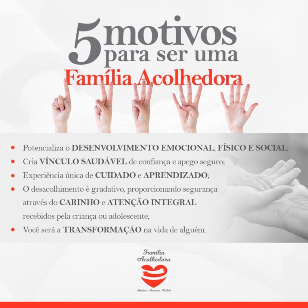 SEJA UMA FAMÍLIA ACOLHEDORA