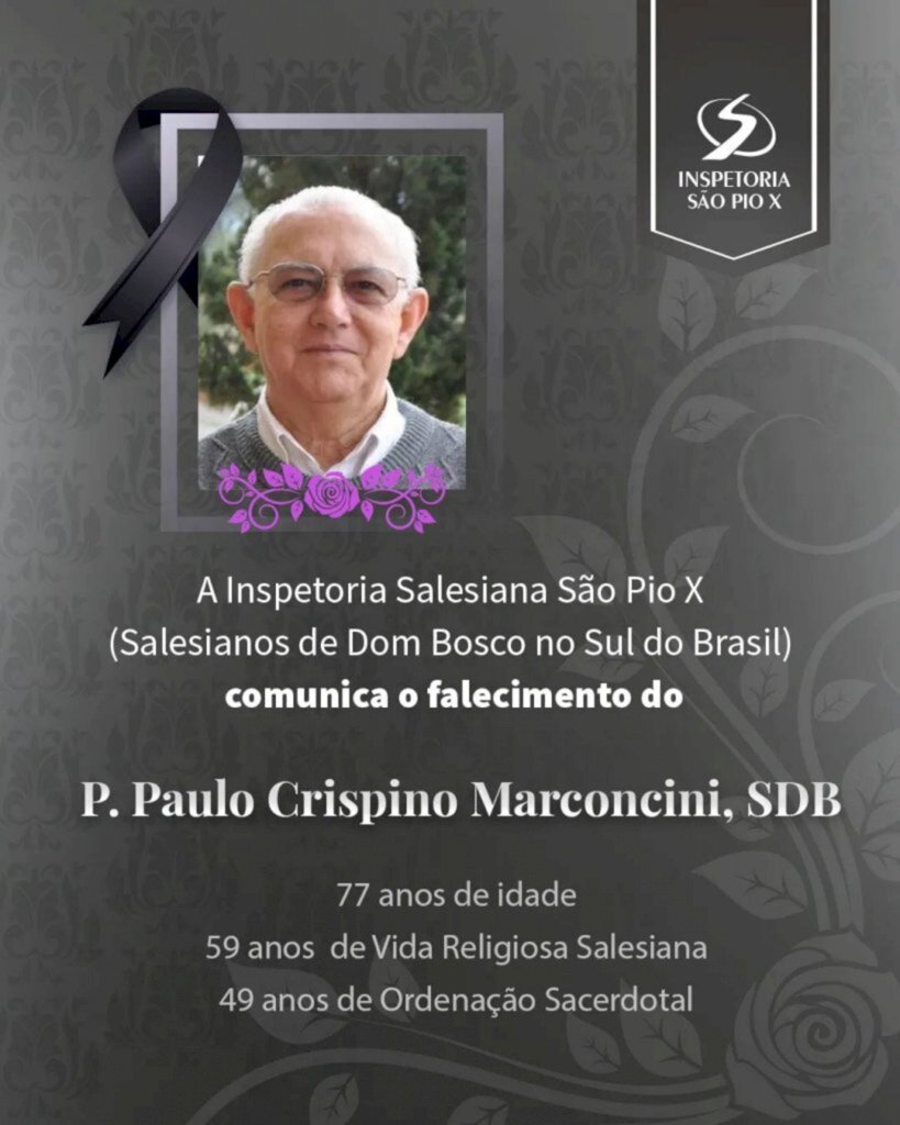 Morre Padre Paulo Marconcini, ex-pároco da Igreja Matriz Santo Ambrósio e Diretor do Colégio São Paulo em Ascurra