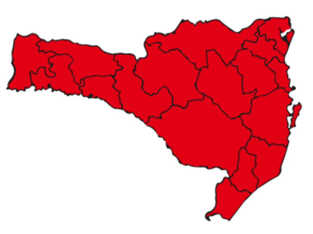 Santa Catarina tem 15 regiões em nível alto e aumento na transmissão da Covid-19