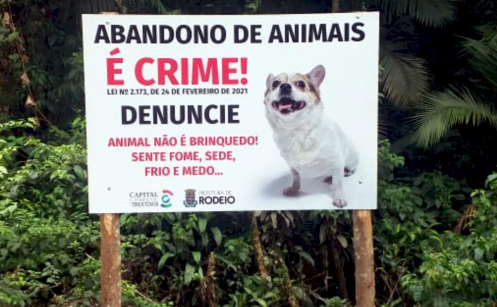 ABANDONO DE ANIMAIS É CRIME