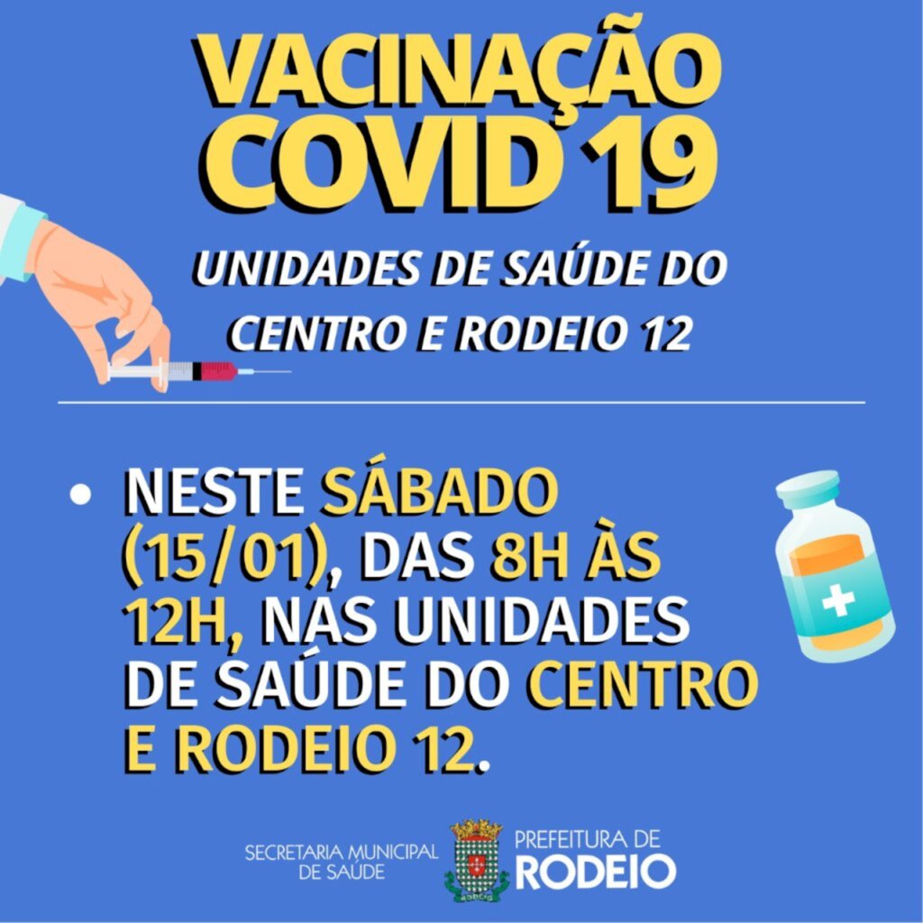 VACINAÇÃO CONTRA COVID-19 EM RODEIO