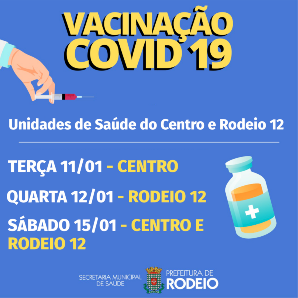VACINAÇÃO CONTRA COVID-19 EM RODEIO