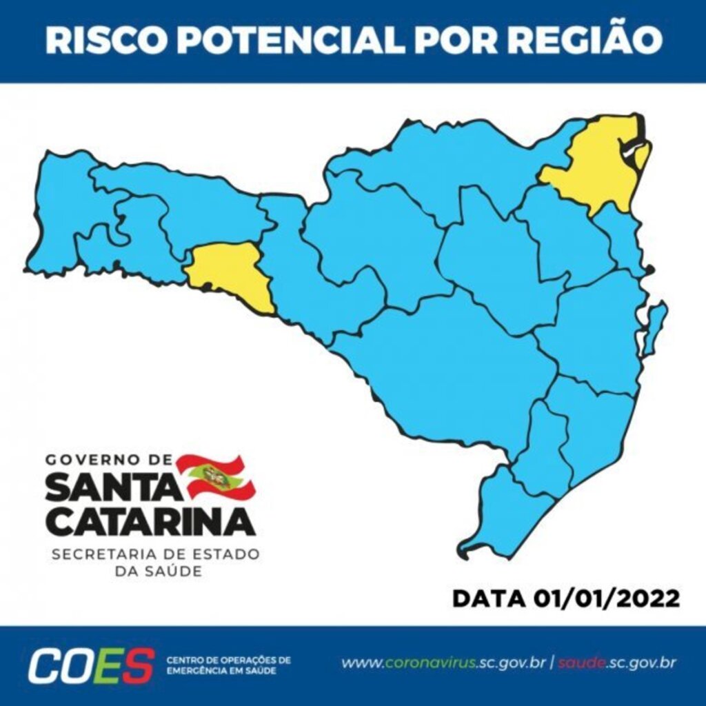 Matriz de Risco Potencial aponta 15 regiões no nível moderado e duas no alto
