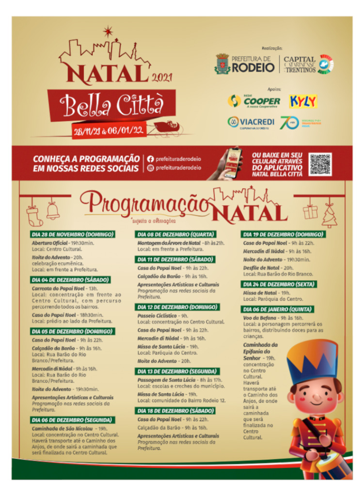 PROGRAMAÇÃO NATAL BELLA CITTÀ