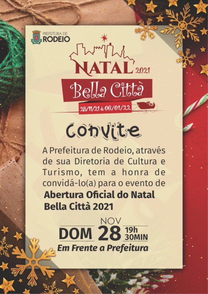 O PAPAI NOEL DEIXOU UM CONVITE PARA TODOS NÓS!