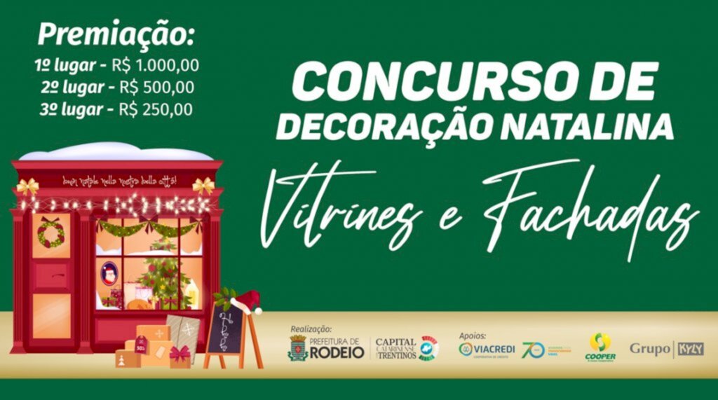 PARTICIPE DO CONCURSO DE DECORAÇÃO DE 'VITRINES E FACHADAS' E'JARDINS E FACHADAS' DO NATAL BELLA CITTÀ