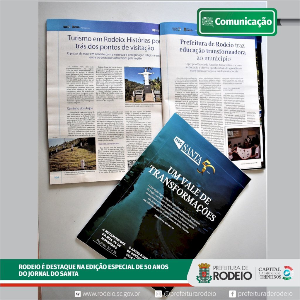 RODEIO É DESTAQUE NA EDIÇÃO DE 50 ANOS DO JORNAL DO SANTA
