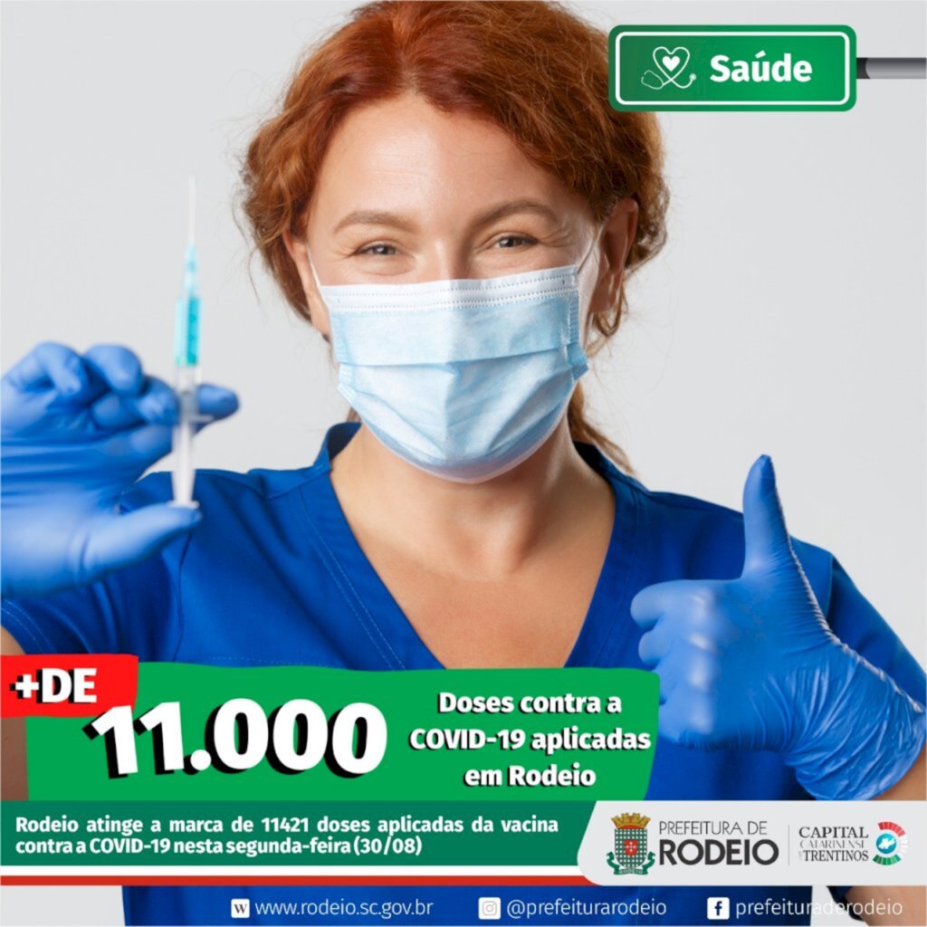 CHEGAMOS NA MARCA DE  11 MIL DOSES APLICADAS!