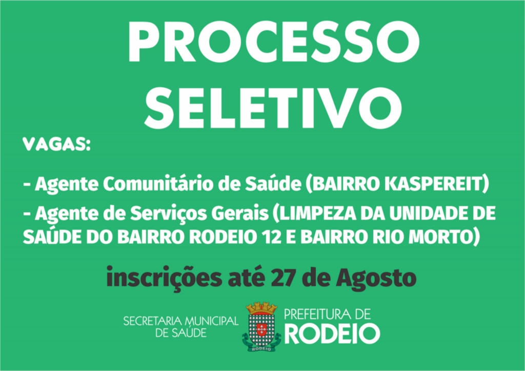 Vagas de emprego em Rodeio