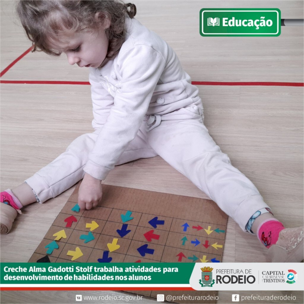 Creche Alma Gadotti trabalha atividades para desenvolvimento de habilidades nos pequenos