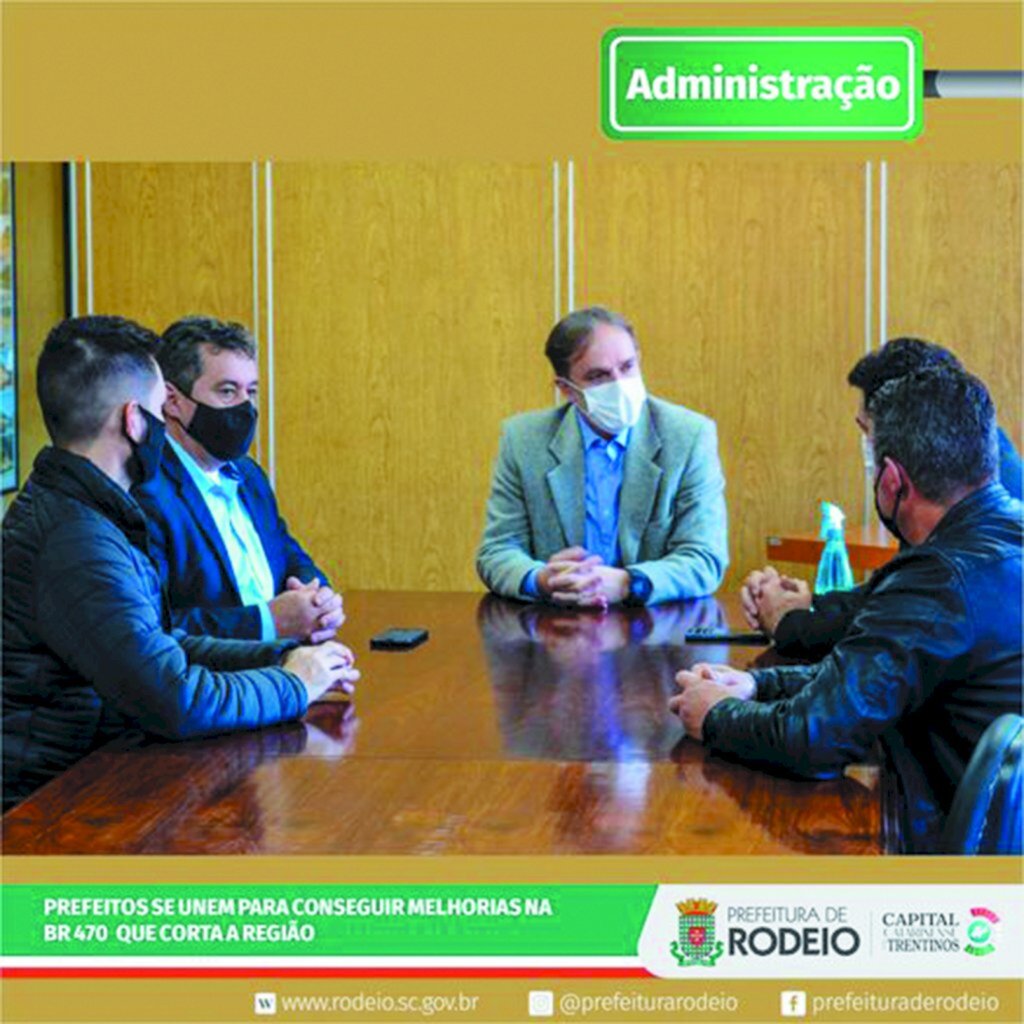 Prefeitos da região voltam a procurar DNIT por melhorias na BR-470