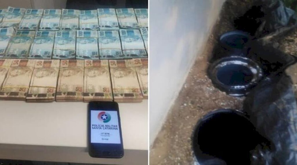 Fortuna de quase meio milhão de reais é achada em Navegantes; dinheiro seria enterrado