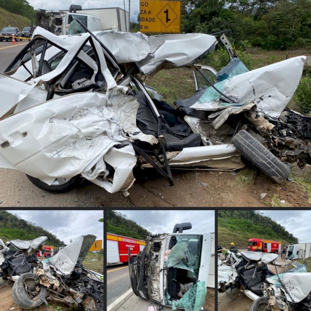 grave acidente deixa quatro feridos e interdita BR-470 em Gaspar