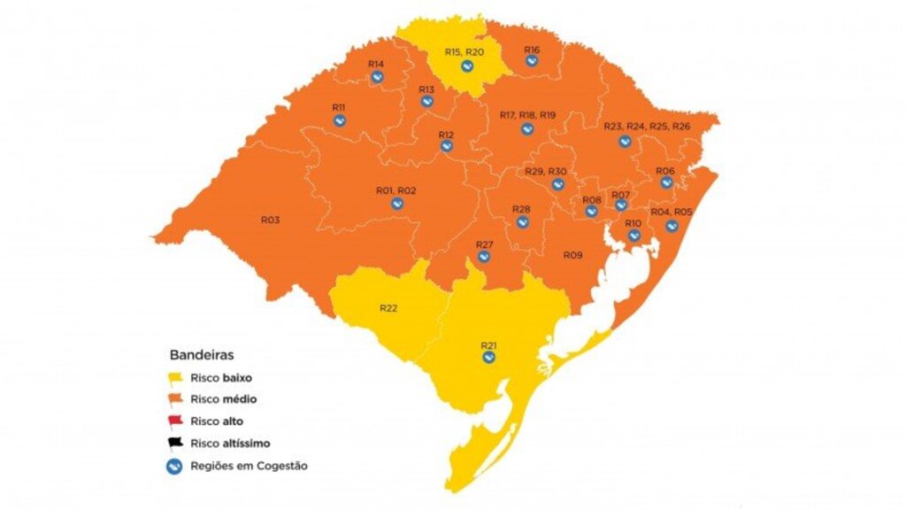 Uruguaiana continua na bandeira laranja