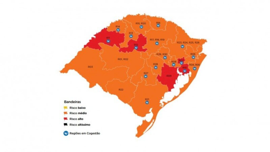 Uruguaiana continua na bandeira laranja