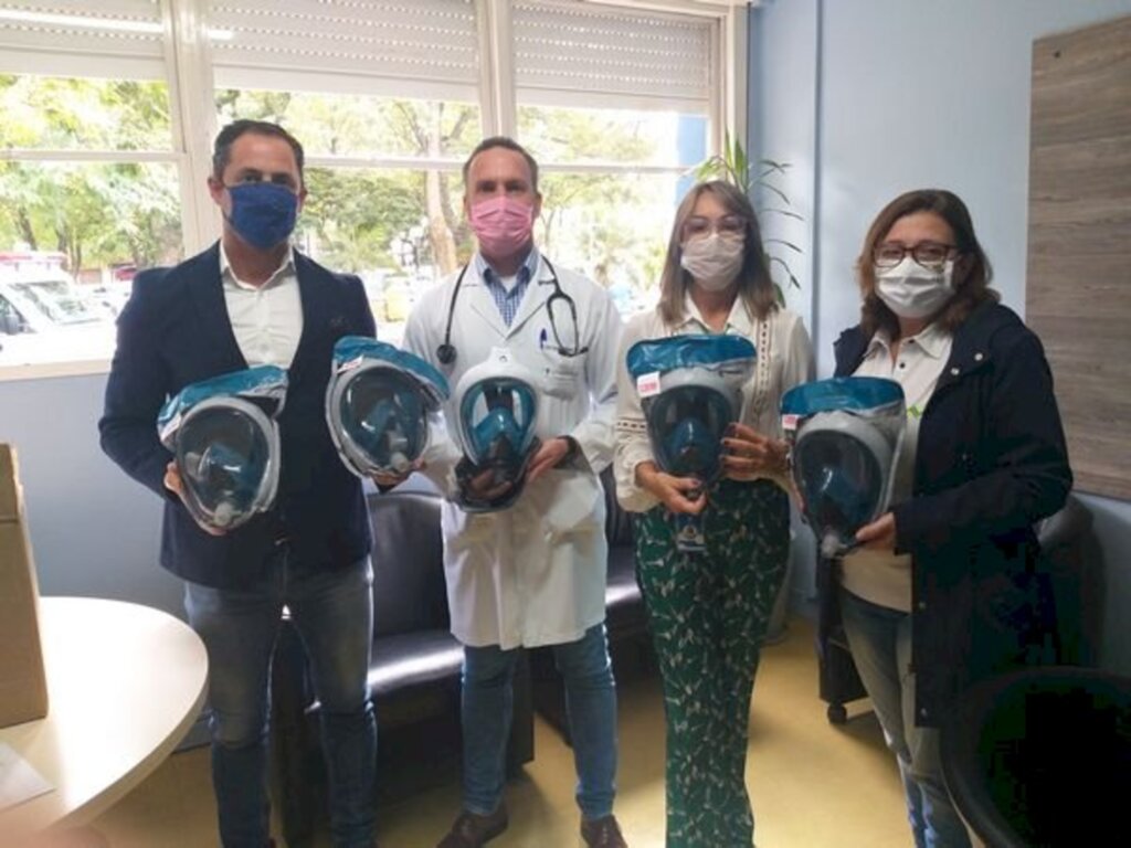 HSCU recebe máscaras para ventilação não invasiva