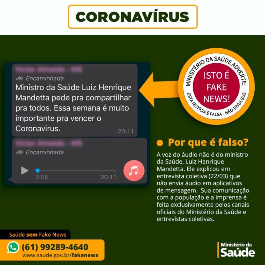 Áudio no WhatsApp não é de médico de Uruguaiana