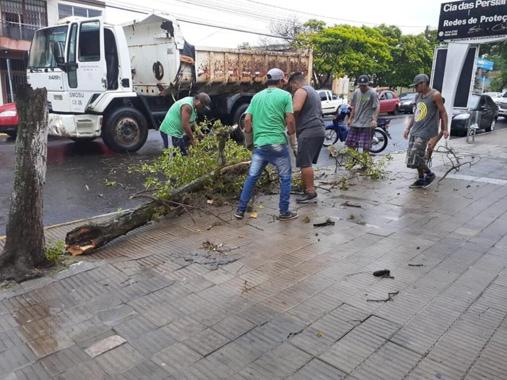 Temporal destelha casas e deixa parte da população sem energia elétrica