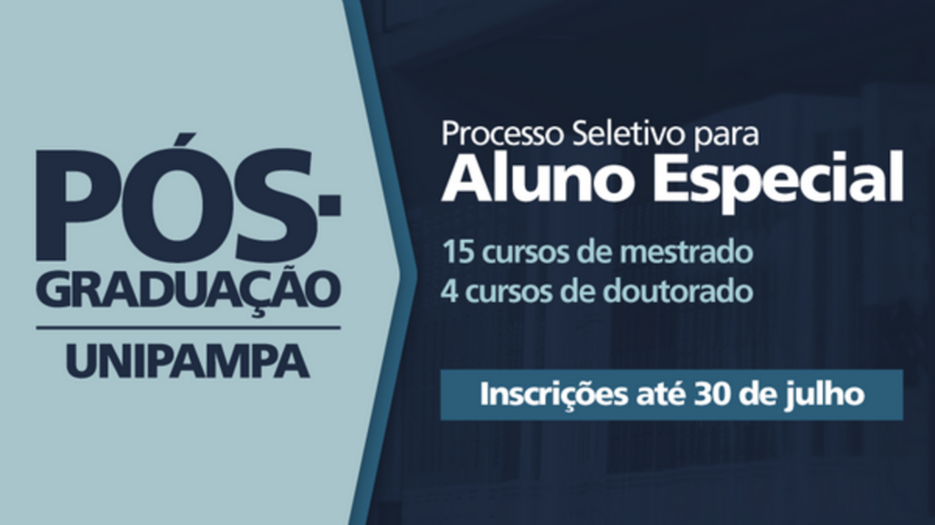 Abertas inscrições para aluno em regime especial em 19 pós-graduações